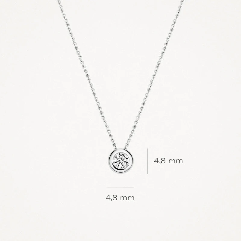 Blush Ketting 14kt Witgoud 3052WZI - Image 3