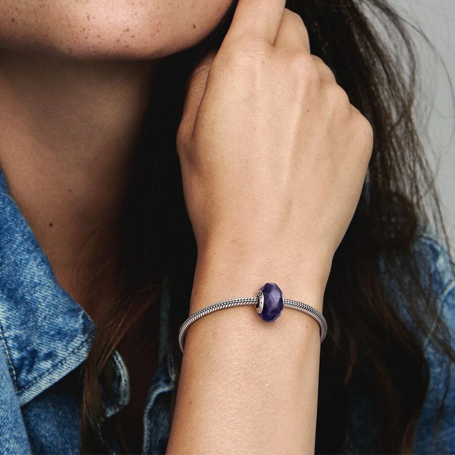 Pandora Bedel Blauw Gefacetterd Muranoglas 792984C00 - Image 5