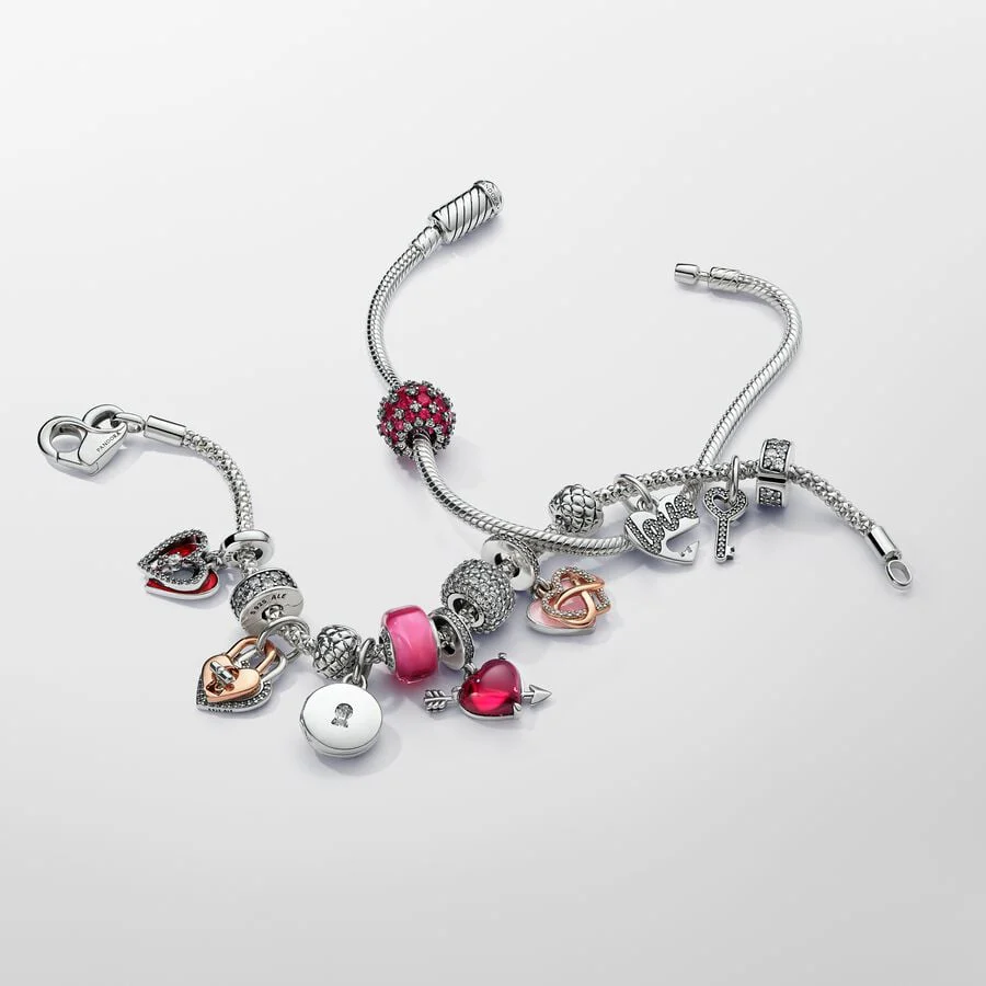Pandora Bedel Deelbaar Hart en Sleutel 793081c01 - Image 6